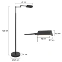 Mexlite Lampadaire GLOWGO IP20, gradable
