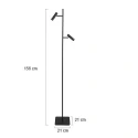 Mexlite floor lamp LUMO IP20, dimmable