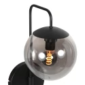 Steinhauer wall luminaire BOLLIQUE 1 flame E14 IP20, black dimmable
