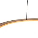 Steinhauer Luminaire à suspension RINGLEDE à 1 flamme IP20, or gradable