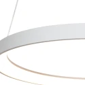Steinhauer Luminaire à suspension RINGLEDE à 1 flamme IP20, blanche gradable