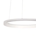 Steinhauer Luminaire à suspension RINGLEDE à 1 flamme IP20, blanche gradable