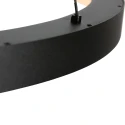 Steinhauer Luminaire à suspension RINGLEDE à 1 flamme IP20, noir gradable