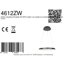 Steinhauer Luminaire à suspension RINGLEDE à 1 flamme IP20, noir gradable