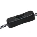 Steinhauer wall luminaire SILVA ALBA 1 flame E27 IP20, black dimmable