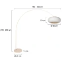Steinhauer floor lamp SPARKLED LIGHT E27 IP20, dimmable