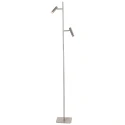 Lampadaire VOLARI à 2 flammes IP20, acier gradable