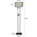 Steinhauer Lampadaire STANG E27 IP20