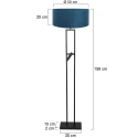 Steinhauer floor lamp STANG E27 IP20