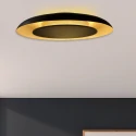 Steinhauer Luminaire de plafond GOLDEN VEIL à 2 flammes IP20, noir gradable