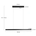 Steinhauer Luminaire à suspension KAROL IP20, gradable