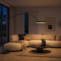Steinhauer Lampadaire RINGLUX IP20, gradable