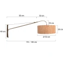 Steinhauer wall luminaire ELEGANT CLASSY 1 flame E27 IP20, bronze dimmable