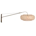 Steinhauer wall luminaire MAZE NATURAL 1 flame E27 IP20, bronze dimmable
