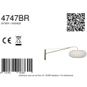 Steinhauer Luminaire mural SILVA ALBA à 1 flamme E27 IP20, bronze gradable