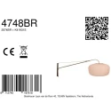 Steinhauer wall luminaire VELA LINO 1 flame E27 IP20, bronze dimmable