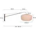 Steinhauer wall luminaire VELA LINO 1 flame E27 IP20, bronze dimmable
