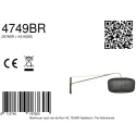 Steinhauer wall luminaire VELA LINO 1 flame E27 IP20, bronze dimmable