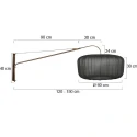 Steinhauer wall luminaire VELA LINO 1 flame E27 IP20, bronze dimmable