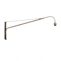 Steinhauer wall luminaire ELEGANT CLASSY 1 flame E27 IP20, bronze dimmable