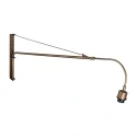 Steinhauer wall luminaire ELEGANT CLASSY 1 flame E27 IP20, bronze dimmable