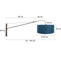 Steinhauer wall luminaire ELEGANT CLASSY 1 flame E27 IP20, bronze dimmable