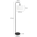 Steinhauer floor lamp STANG E27 IP20, dimmable