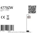 Steinhauer Lampadaire STANG E27 IP20, gradable