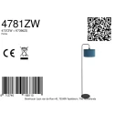 Steinhauer floor lamp STANG E27 IP20, dimmable