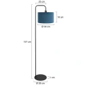 Steinhauer floor lamp STANG E27 IP20, dimmable