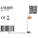 Steinhauer Lampadaire STANG E27 IP20, gradable