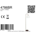 Steinhauer floor lamp STANG E27 IP20, dimmable