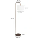 Steinhauer floor lamp STANG E27 IP20, dimmable