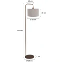 Steinhauer floor lamp STANG E27 IP20, dimmable