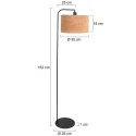 Steinhauer floor lamp STANG E27 IP20, dimmable