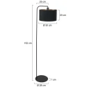 Steinhauer floor lamp STANG E27 IP20, dimmable