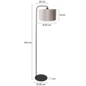 Steinhauer floor lamp STANG E27 IP20, dimmable
