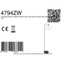 Steinhauer floor lamp STANG E27 IP20, dimmable