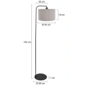 Steinhauer floor lamp STANG E27 IP20, dimmable