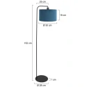 Steinhauer Lampadaire STANG E27 IP20, gradable