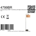 Steinhauer floor lamp STANG E27 IP20, dimmable