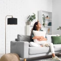 Steinhauer floor lamp STANG E27 IP20, dimmable