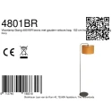 Steinhauer floor lamp STANG E27 IP20, dimmable