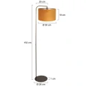 Steinhauer floor lamp STANG E27 IP20, dimmable