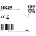 Steinhauer floor lamp STANG E27 IP20, dimmable