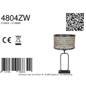 Steinhauer Lampadaire STANG E27 IP20, gradable