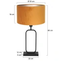 Steinhauer floor lamp STANG E27 IP20, dimmable