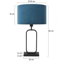 Steinhauer Lampadaire STANG E27 IP20, gradable