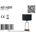 Steinhauer Lampadaire STANG E27 IP20, gradable