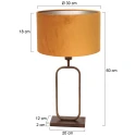 Steinhauer Lampadaire STANG E27 IP20, gradable
